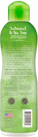 Tropiclean Oatmeal & Tea Tree Dog Shampoo 592ml