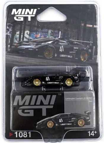 Macheta Auto Lamborghini Countach Lb-works Black 2024 1:64 Mini Gt Mgt01081-l
