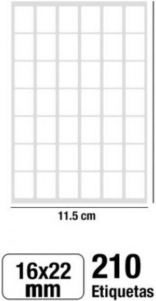 Madrid Papel Notebook Labels 210pcs