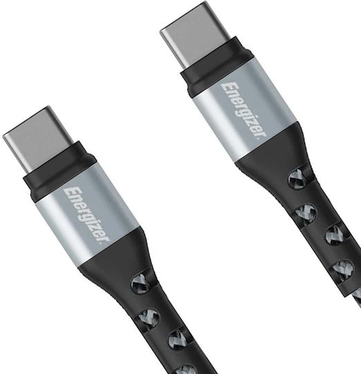 Energizer Regular USB 2.0 Cablu USB-C bărbătesc - USB-C Argintiu 2m (C521CKSL)