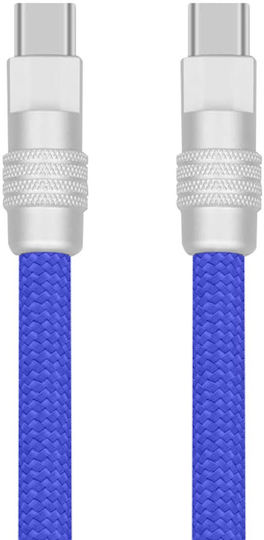 Yello Koko USB Typ-C USB Typ-C Verstärktes Kabel Biggy Modell 1m Reversibler Anschluss Blauer