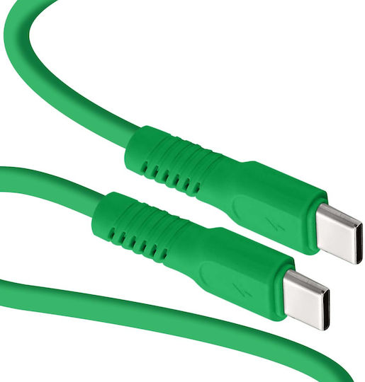 Colorum Cablu USB 2.0 USB-C Masculin - USB-C 60W PD Verde 1.8m CK60-CC-04