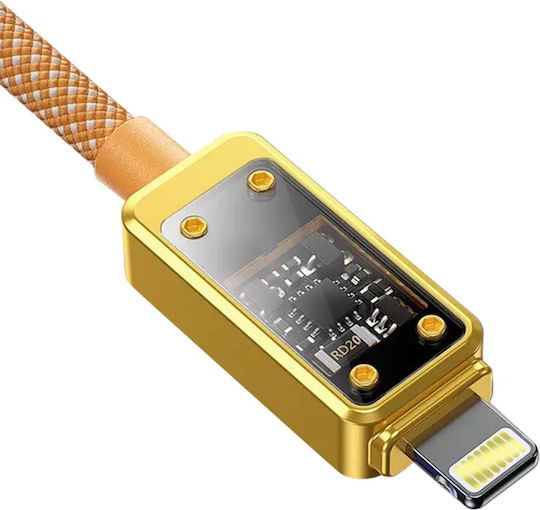 WK USB-C to Lightning Cable Κίτρινο 1m