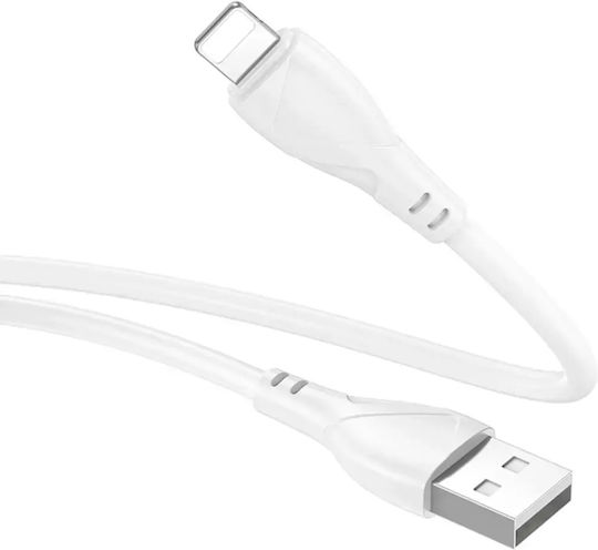 Borofone USB-A zu Lightning Kabel 18W Weiß 1m
