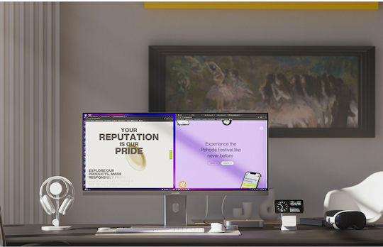 Alogic Edge 34 Ultrawide IPS Monitor 34" QHD 3440x1440 Gray