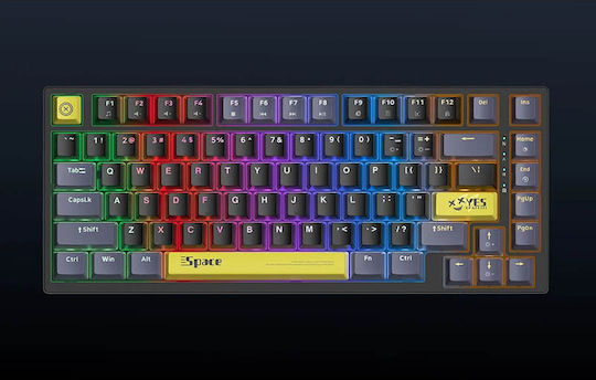 Onikuma G52 Gaming Mechanical Keyboard 75% with Custom Brown switches and RGB lighting (International English)