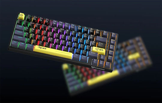 Onikuma G52 Gaming Mechanical Keyboard 75% with Custom Brown switches and RGB lighting (International English)