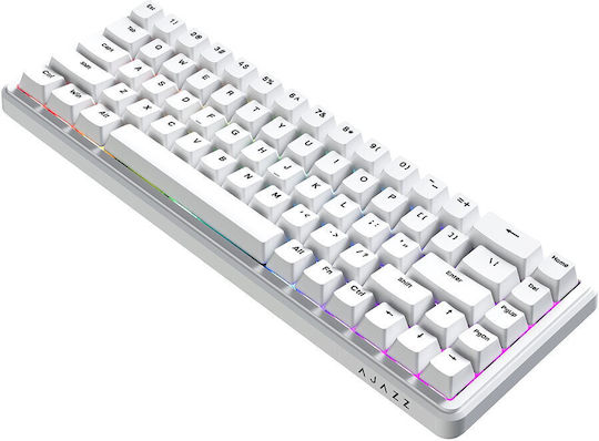 Ajazz AK680 Max Gaming Mechanical Keyboard 65% with Magnetic Switches and RGB Lighting English US White