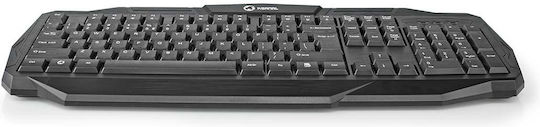Nedis KSANAL Gaming Πληκτρολόγιο με Φωτιζόμενα πλήκτρα (Αγγλικό US)