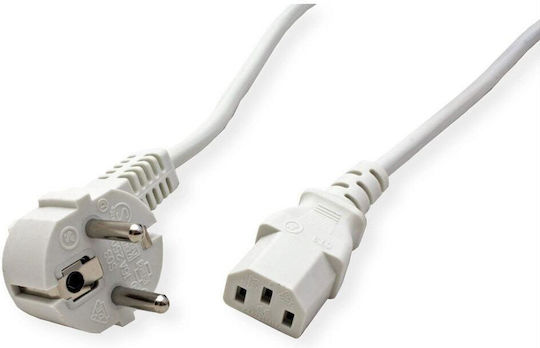 Power Cable Computer Roline 19.99.1019 Schuko Male To IEC 320 C13 Female Length 1.8m