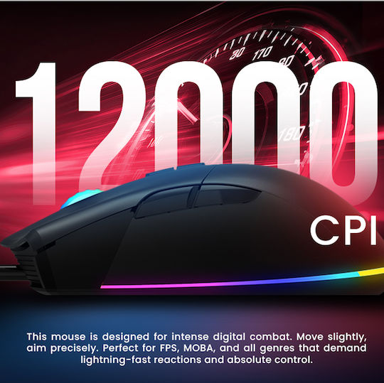 Armaggeddon Falcon V LK RGB Gaming Ποντίκι Μαύρο