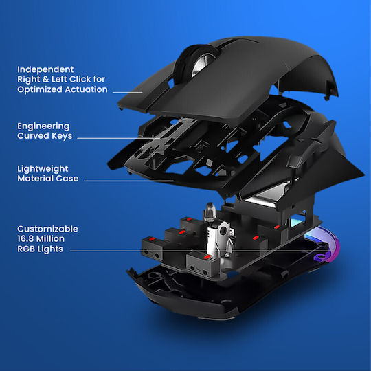 Armaggeddon Falcon V Stealth RGB Gaming Mouse Negru
