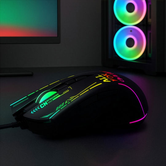 Wozinsky WMGK-7200 RGB Gaming Maus 7200 DPI Schwarzes