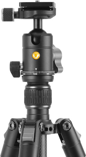Vanguard Kamerastative aus Carbonfaser mit Kugelförmiger Kopfart bis 149,5cm und Maximaler Belastung 5kg