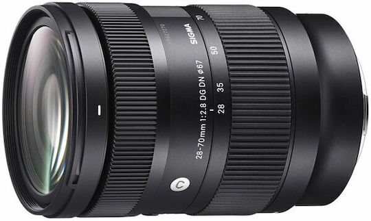 Sigma Full Frame Camera Lens 28-70mm f/2.8 DG DN Contemporary Standard Zoom for Sony E Mount Black
