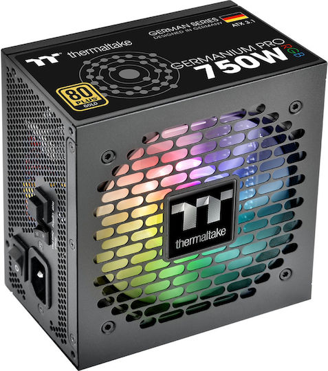 Thermaltake Germanium Pro RGB 750W Μαύρο Τροφοδοτικό Υπολογιστή Full Modular 80 Plus Gold