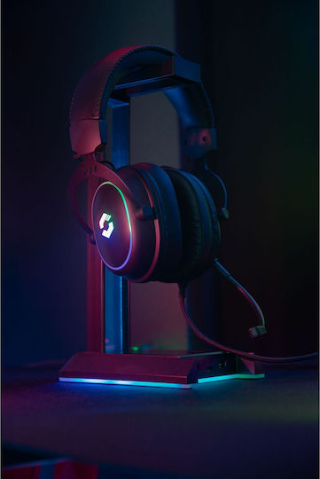 SpeedLink Conux RGB Over Ear Gaming Headset με σύνδεση 2x3.5mm / USB for Nintendo Switch / PC / PS4 / PS5 / XBOX