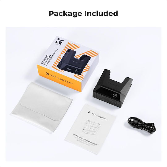K&F Concept Double Battery Charger Compatible with Sony