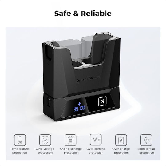 K&F Concept Double Battery Charger Compatible with Sony