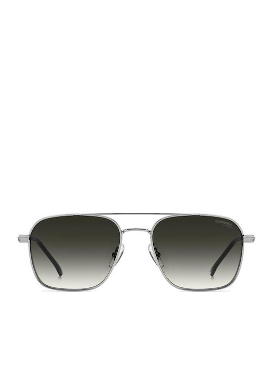 Carrera Unisex Sonnenbrillen mit Silbernem Metallrahmen und Grauen Gläsern 379/S 85K/9K