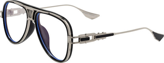 Corso Metal Blue Light Blocking Glasses in Blue Color