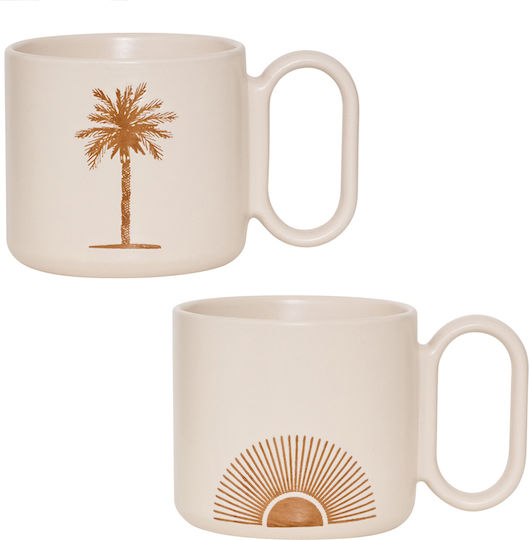 S-d Becher Keramik Beige 360ml 2Stück S-d Becher Keramik Beige 360ml 2Stück