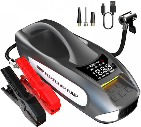 Starter Portabil Baterie Automobil și Motocicletă 27000mAh cu Bancă de Alimentare USB Pompă Obiectiv 12V