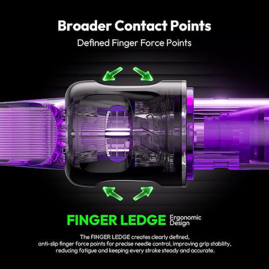 Set 50 Ace De Tatuaj Profesionale De Unică Folosință Hawink #12 Rgb Rotunde Standard Magnum 0.35 Mm 6 Tipuri Modul Ac 3rl 5rl 7rl 7rm 9rm 15rm Accesorii Din Oțel Inoxidabil Pentru Începători Artiști En20-fg-50kit-u