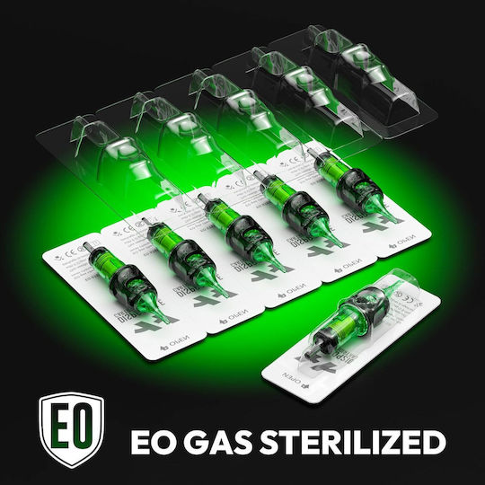 Set 50 Ace De Tatuaj Profesionale De Unică Folosință Hawink #12 Rgb Rotunde Standard Liner 0.35 Mm 5 Tipuri Module Ac 3rl 5rl 7rl 9rl 11rl Accesorii Din Oțel Inoxidabil Pentru Începători Artiști En20-fg-50kit-e