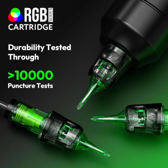 Set 50 Ace De Tatuaj Profesionale De Unică Folosință Hawink #12 Rgb Rotunde Standard Liner 0.35 Mm 5 Tipuri Module Ac 3rl 5rl 7rl 9rl 11rl Accesorii Din Oțel Inoxidabil Pentru Începători Artiști En20-fg-50kit-e