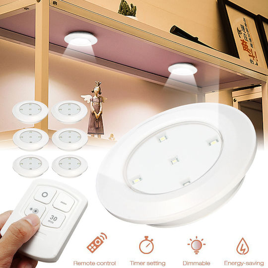 Alista Home LED Lumină de siguranță cu Alimentare cu baterie și Telecomandă 1buc