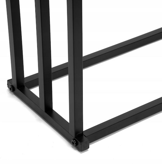 Freistehender Kleiderständer Badezimmer Dreifach ​41x84cm Inox Schwarz