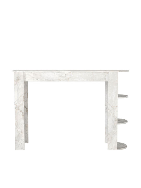 Vigne Masă Bar cu Suprafață de Marmură Marble Effect White 150x51.6x101.8buc