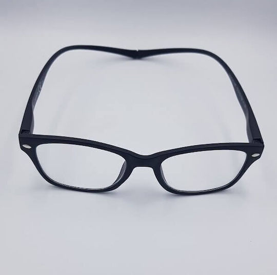 Long Arm Lesebrille +1.00 mit Magnet in Schwarz Farbe U420202-NE