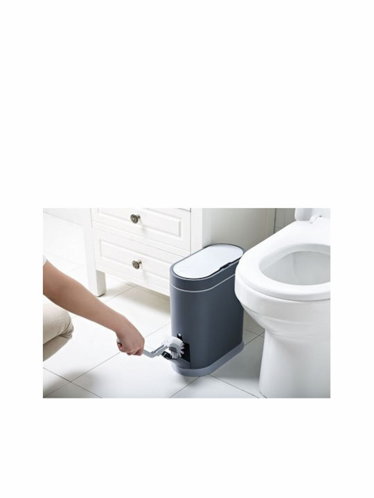 Net Professional Kunststoff Badezimmer Mülleimer 8Es Gray