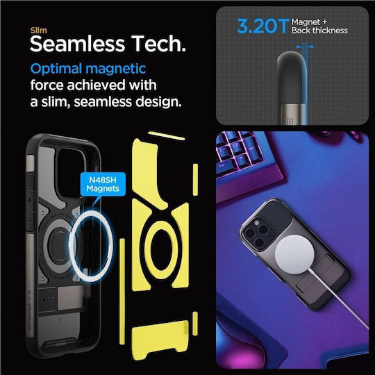 Spigen Slim Back Cover Silicone Gray (iPhone 16 Pro)