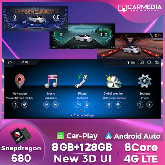 Carmedia Car Audio System for Mercedes-Benz CLC Class / GLC 2014 (Bluetooth/USB/AUX/WiFi/GPS/Apple-Carplay/Android-Auto) with Touch Screen 10.25"
