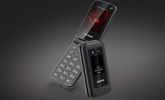 Aiwa FP-30 Dual SIM Κινητό με Μεγάλα Κουμπιά Μαύρο