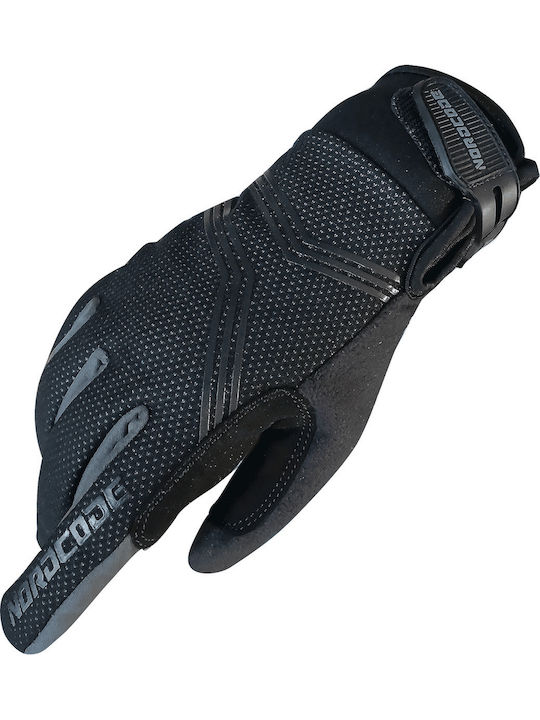 Nordcode Windproof Ανδρικά Γάντια Μηχανής Μαύρα