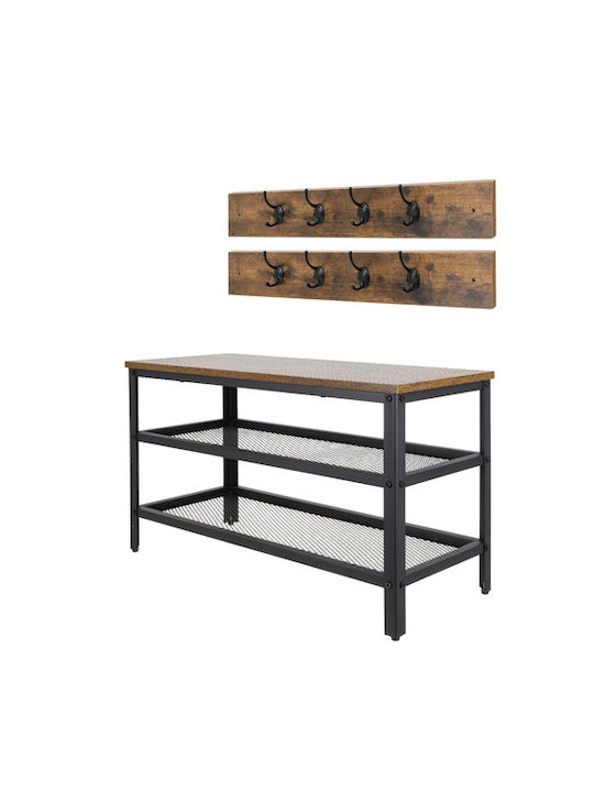 Mobilier de Intrare cu Cuier & Dulap pentru Pantofi 73x44x30cm