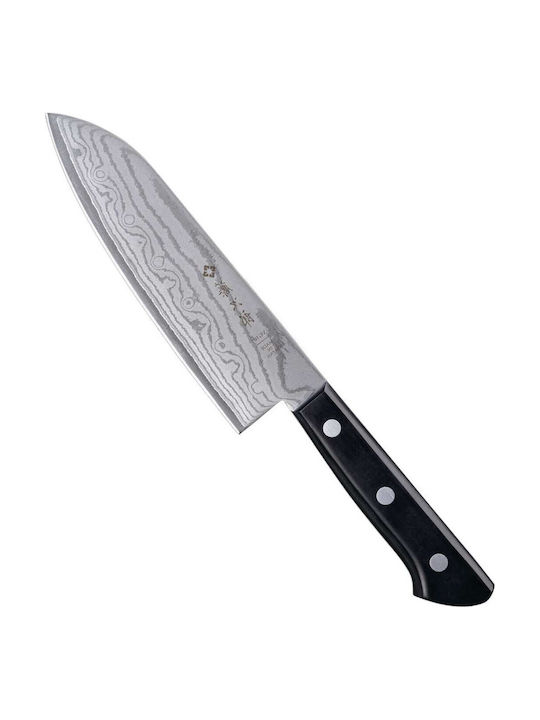 Tojiro Basic Knife Santoku from Damascus Steel 17cm