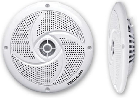Osculati Marine-Lautsprecher Wasserdicht mit 80W RMS Weiß