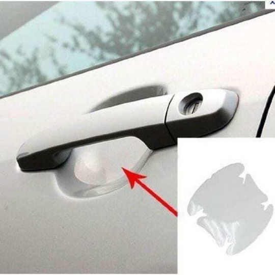 Door Handle Scratch Protection Transparent Set 4 Pieces