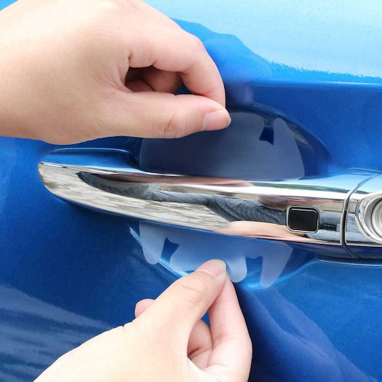 Door Handle Scratch Protection Transparent Set 4 Pieces