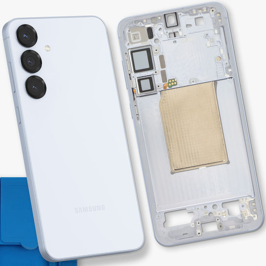 Samsung Original Cadru Central Galaxy S25 Plus Potrivire Precisa Sigura Albastru Deschis