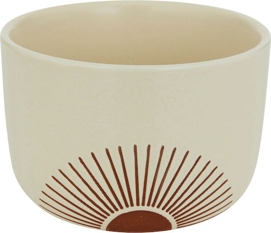 S-d Sunshine Κεραμική Ορντεβιέρα 4 Θέσεων Λευκή Ø26xY8.5cm