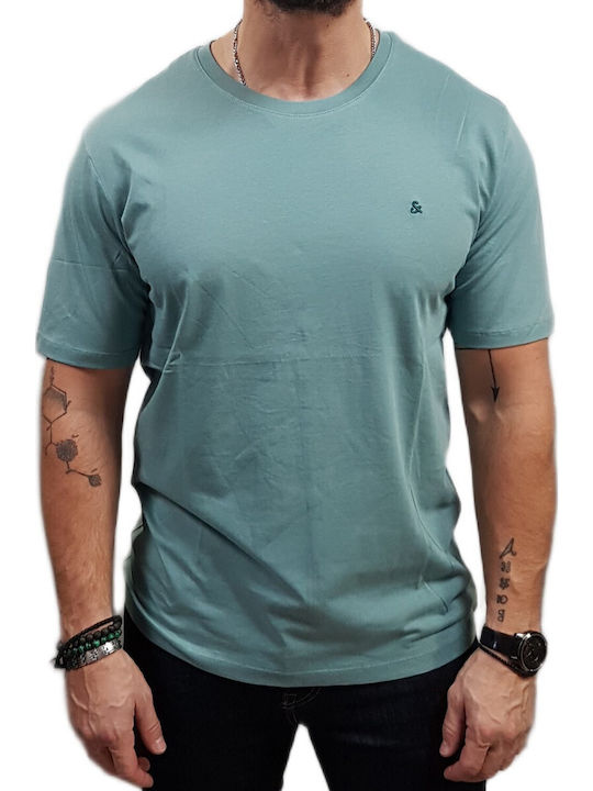 Crew Neck Crew Neck T-shirt Mineral Blue, Green