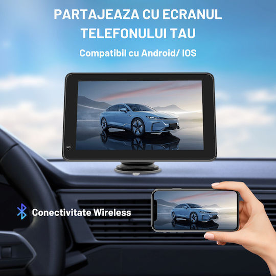 Οθόνη Αφής 7" Multimedia για Ταμπλό Αυτοκινήτου με Apple CarPlay / Android Auto / Bluetooth / GPS
