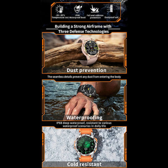 Microwear NX18 Smartwatch with Heart Rate Monitor (Pink)
