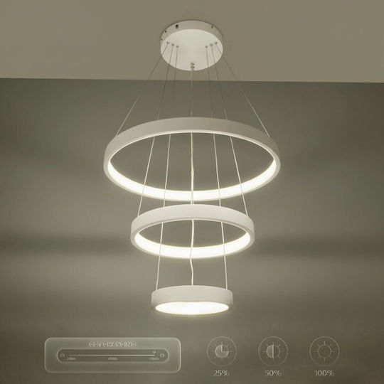 kelvo Nemesis Висящо Осветително Тяло Бял 60x60x60см.